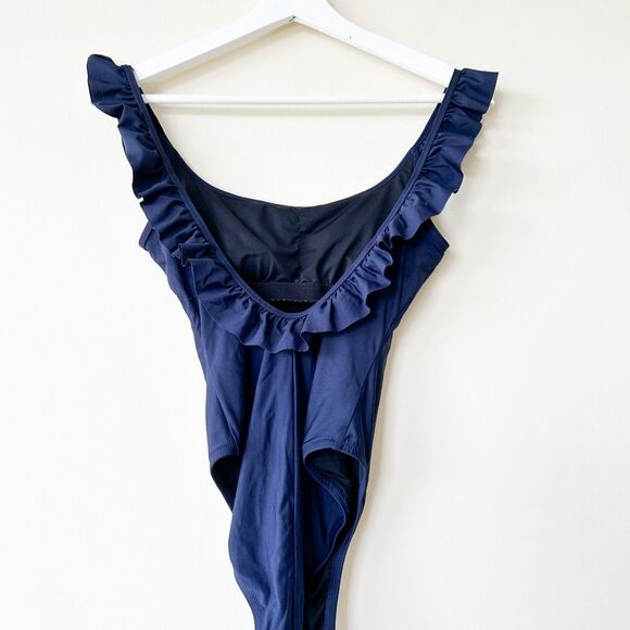 J.Crew Ruffled scoopback one-piece swimsuit - Picture 5 of 6